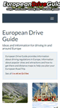 Mobile Screenshot of europeandriveguide.com